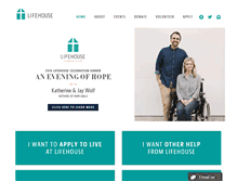 Tablet Screenshot of lifehousehouston.org